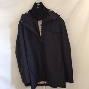 Burberry Calandra Black Coat Water Repellent